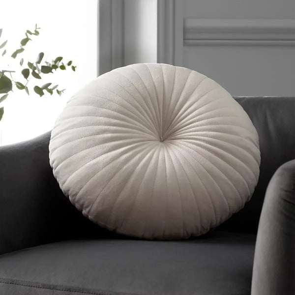Bársony díszpárna ø 40 cm Round Soft Touch – Catherine Lansfield-image-1