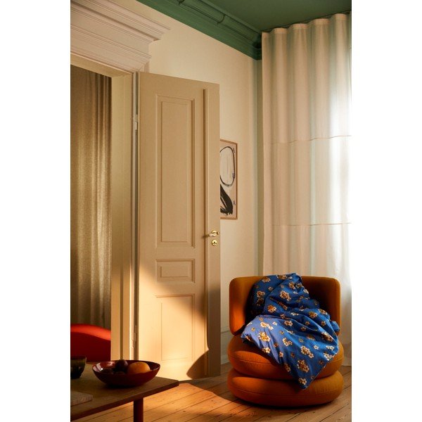 Kék kétszemélyes-hosszabbított pamut-szatén ágyneműhuzat 200x220 cm Grand Pleasantly – JUNA-image-4