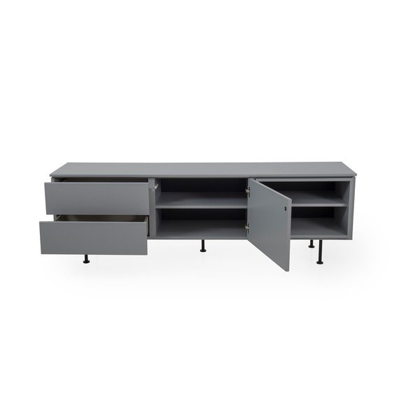 Plain szürke komód, szélesség 180 cm - Tenzo-image-3