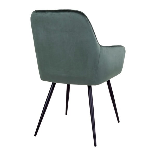 Sötétzöld kárpitozott étkezőfotel szett 2 db-os Harbo – House Nordic-image-4