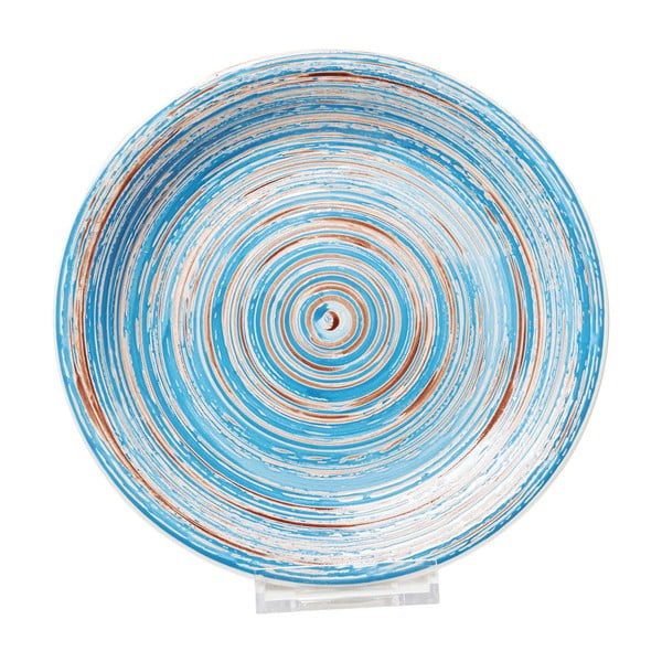 Swirl kék agyagkerámia tányér, ⌀ 27 cm - Kare Design