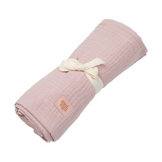 Rózsaszín muszlin babatakaró 100x100 cm Baby Pink - Moi Mili