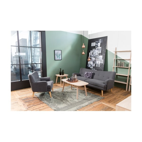 Martel rakodóasztal tölgyfa lábszerkezettel, ⌀ 58 cm - Actona-image-2