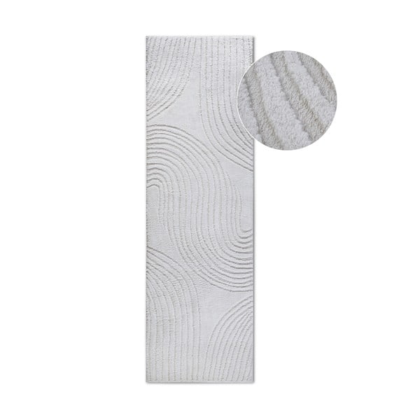 Krémszínű futószőnyeg 80x240 cm Pigment Cream White – Elle Decoration