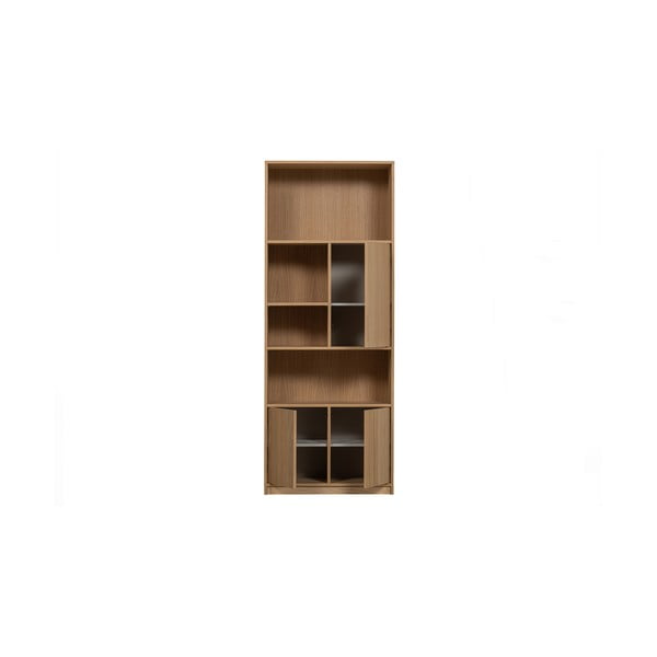 Natúr színű moduláris könyvespolc tölgyfa dekorral 77x199 cm Modulair – vtwonen-image-3