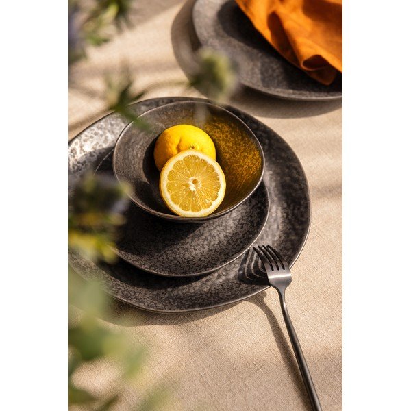 Agyagkerámia étkészlet 18 db-os Dark Moon – Bonami Selection-image-3