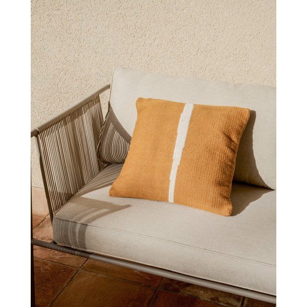 Bézs kárpitozott kerti kanapé Zivia – Kave Home-image-3