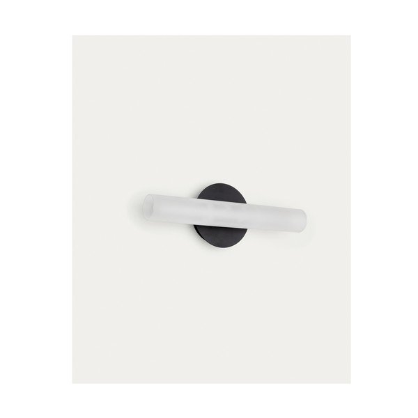 Fekete-fehér LED fali lámpa Vauxall – Kave Home-image-4