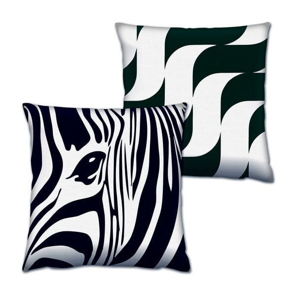 Zebra párnakészlet, 2 részes, 43 x 43 cm