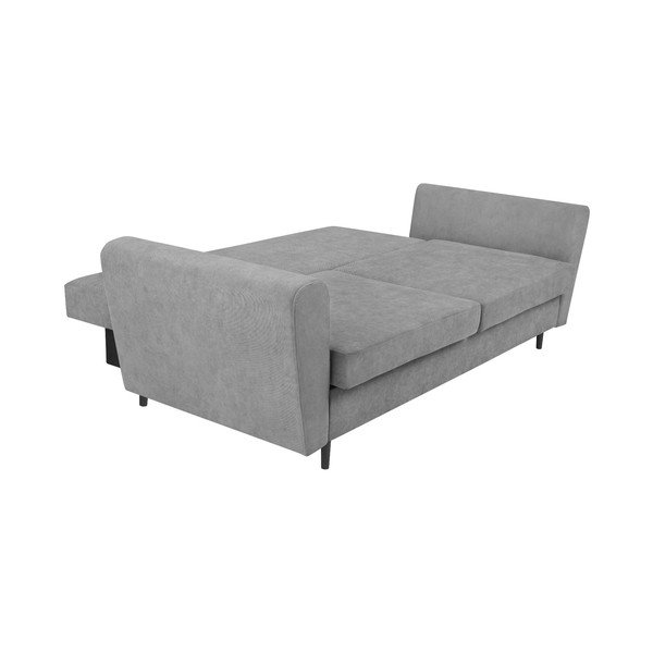 Lyon szürke háromszemélyes kinyitható kanapé, tárolóhellyel - Cosmopolitan Design-image-4