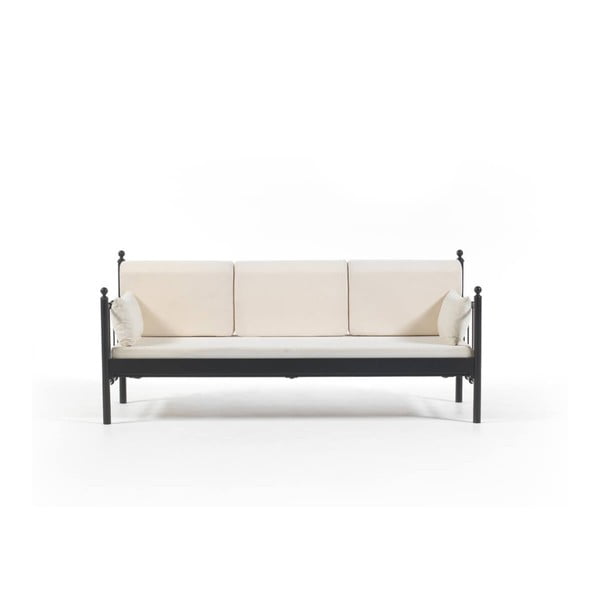 Lalas DK bézs háromszemélyes kerti kanapé, 76 x 209 cm