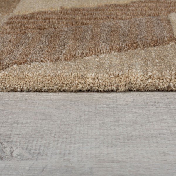 Barna kézi szövésű gyapjú futószőnyeg 60x230 cm Moda Asher – Flair Rugs-image-4