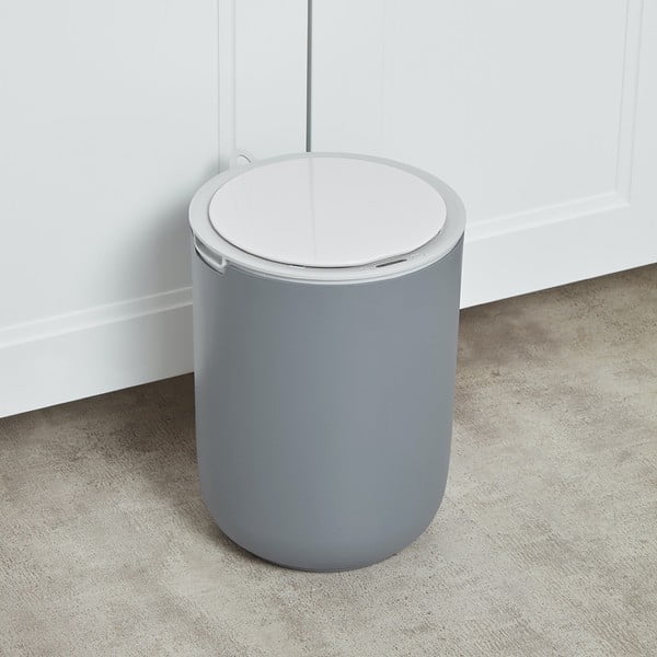 Sensoric világosszürke szemetes, 8 l - Addis-image-1