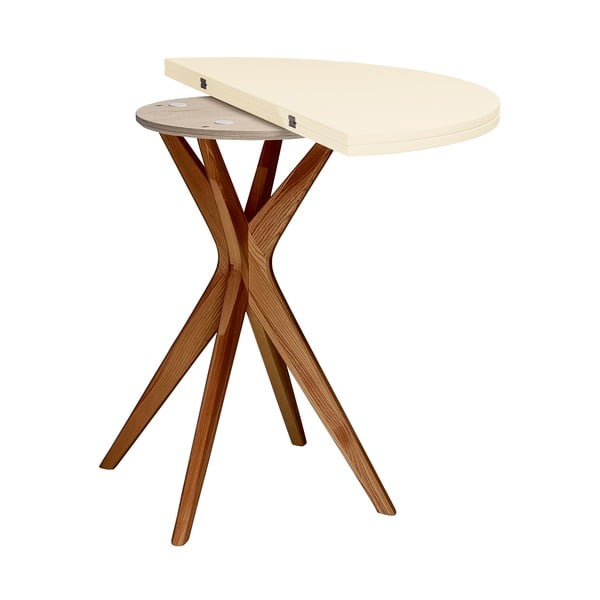 Kerek bővíthető étkezőasztal 45x90 cm Jubi – Ragaba-image-3