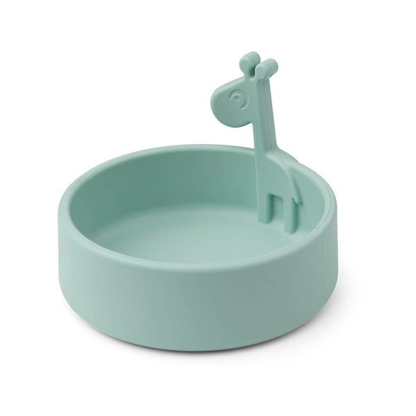 Kék szilikon gyerek tálka Peekaboo Raffi - Done by Deer-image-2