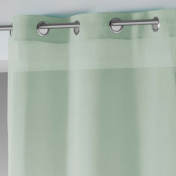 Világoszöld átlátszó függöny 140x240 cm Telma – douceur d'intérieur-image-3