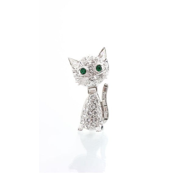 Kitty Cat bross Swarovski Elements kristályokkal - Laura Bruni
