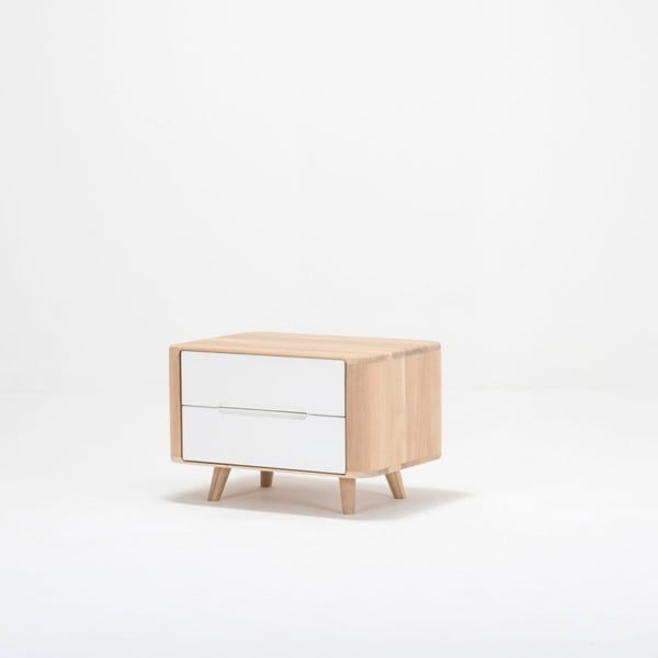 Ena One tölgyfa éjjeliszekrény, 60 x 42 cm - Gazzda-image-4