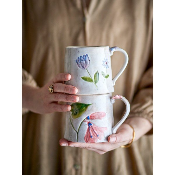 Krémszínű kerámia bögre szett 2 db-os 430 ml Camilla – Bloomingville-image-4