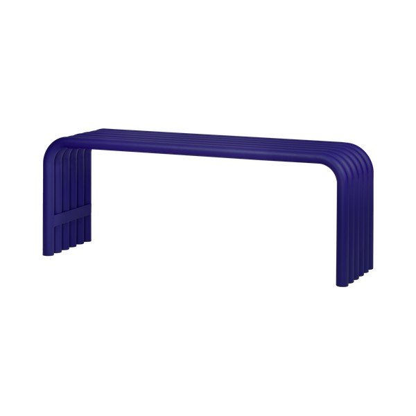 Kék fém kerti pad Nokk – noo.ma