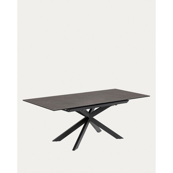 Bővíthető étkezőasztal kerámia asztallappal hosszabbító asztallappal 90x160 cm Atminda – Kave Home-image-3