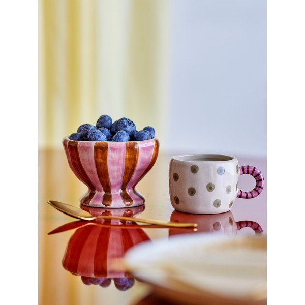 Piros-rózsaszín kerámia gyerek tálka ø 9 cm Nini – Bloomingville-image-2