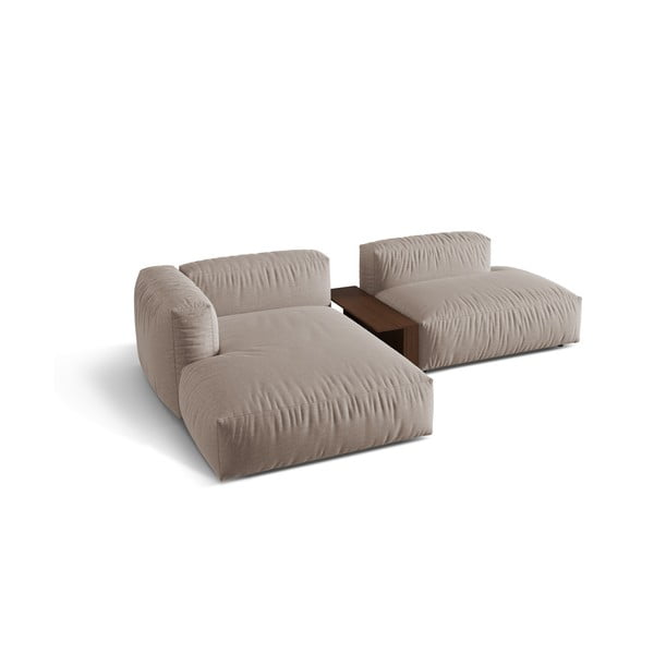 Bézs moduláris sarokkanapé (bal oldali) Martina – Micadoni Home-image-3
