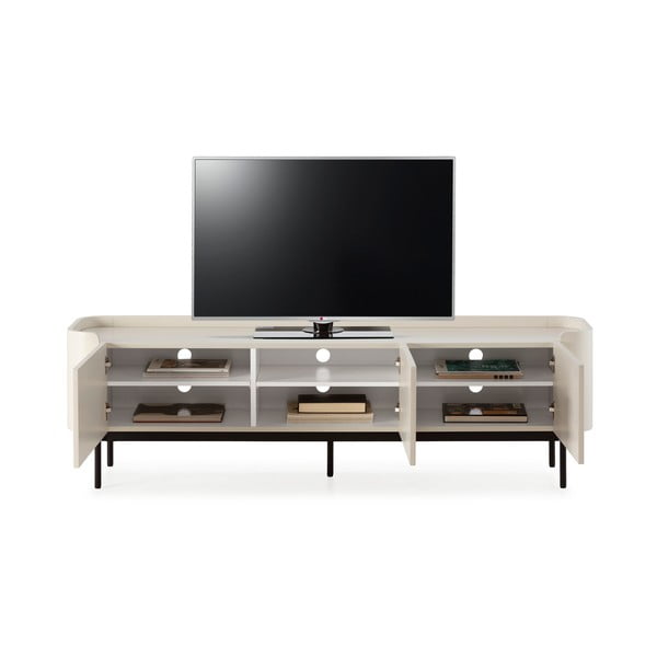 Krémszínű TV-állvány 180x55x40 cm Willa – MOME-image-3