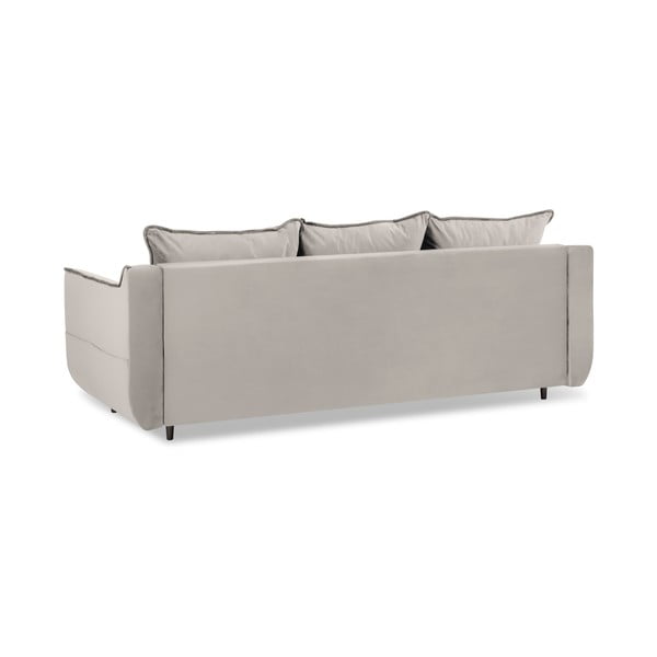 Basso bézs kinyitható bársonykanapé - Kooko Home-image-3