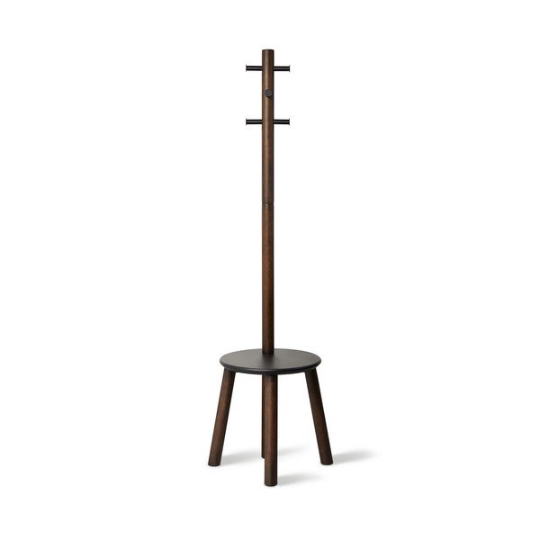 Fekete-natúr színű kaucsukfa fogas Pillar – Umbra-image-2