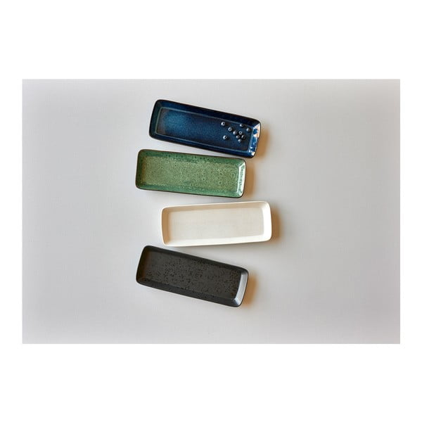 Krémfehér agyagkerámia szervírozó tálca, 38 x 14 cm - Bitz-image-3