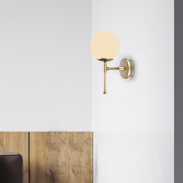 Kruva aranyszínű fali lámpa, magasság 35 cm - Squid Lighting-image-1