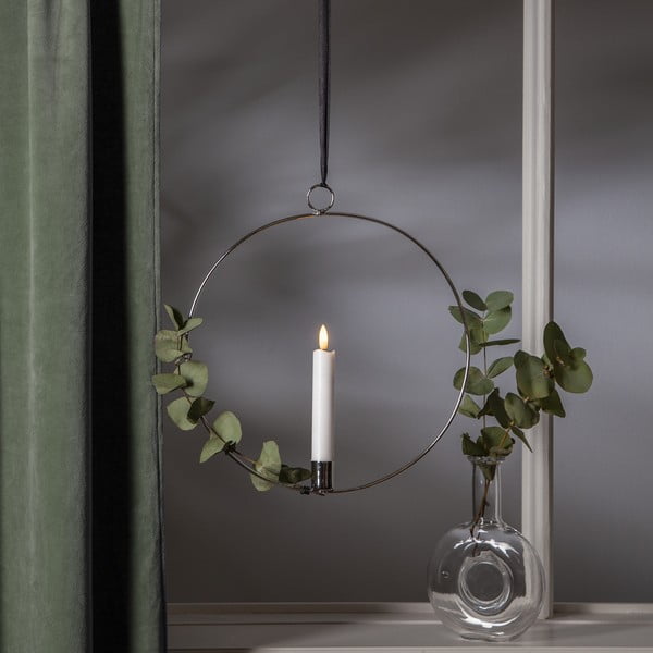 Ezüstszínű fénydekoráció Flamme Ring – Star Trading-image-4