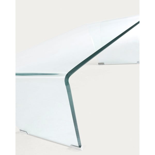 Üveg dohányzóasztal 60x120 cm Burano – Kave Home-image-2