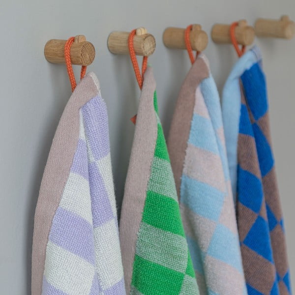 Zöld organikus pamut törölköző 50x90 cm Retro – Mette Ditmer Denmark-image-2