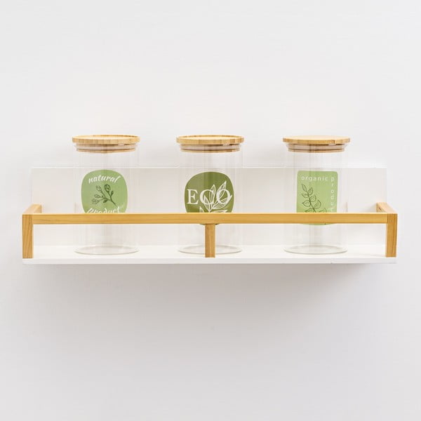 Fehér fali polc 55 cm – Casa Selección-image-1