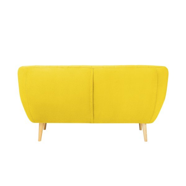 Sardaigne sárga bársony kanapé, 158 cm - Mazzini Sofas-image-4