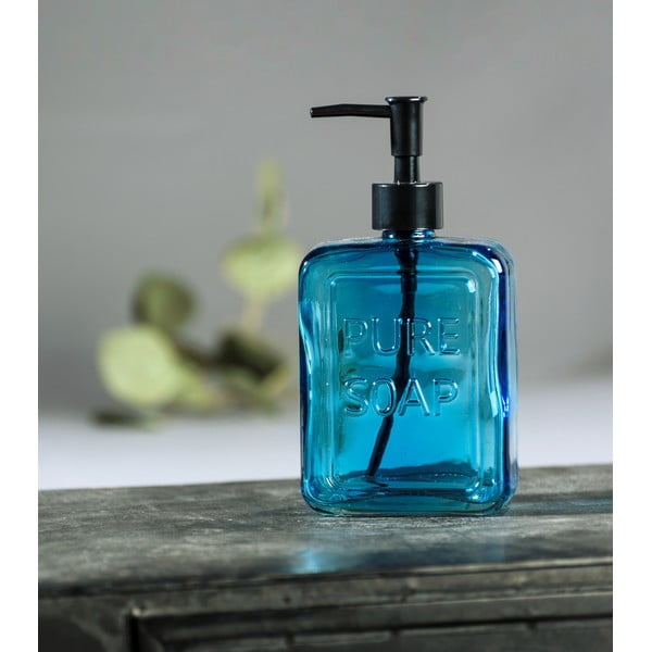 Pure Soap kék üveg szappanadagoló - Wenko-image-2