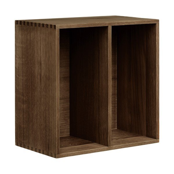 Sötétbarna többszintes tölgyfa fali polc 30 cm Townsville – House Nordic-image-3