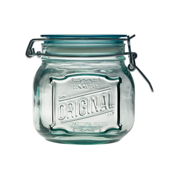 Original átlátszó edény fedéllel újrahasznosított üvegből, 800 ml - Ego Dekor