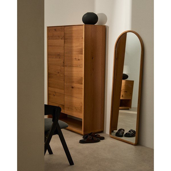 Fali tükör tömörfa kerettel 55x155 cm Milsa – Kave Home-image-1