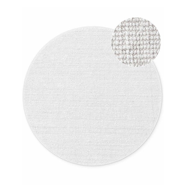 Világosszürke kétoldalas-kézi szövésű juta kerek szőnyeg ø 200 cm Bouclé Jaipur – Hanse Home