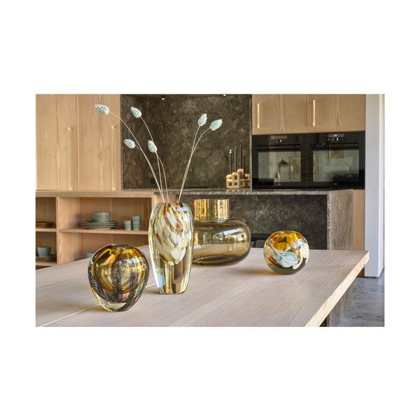 Narancssárga üveg kézzel készített váza (magasság 21 cm) Otea – Villa Collection-image-1