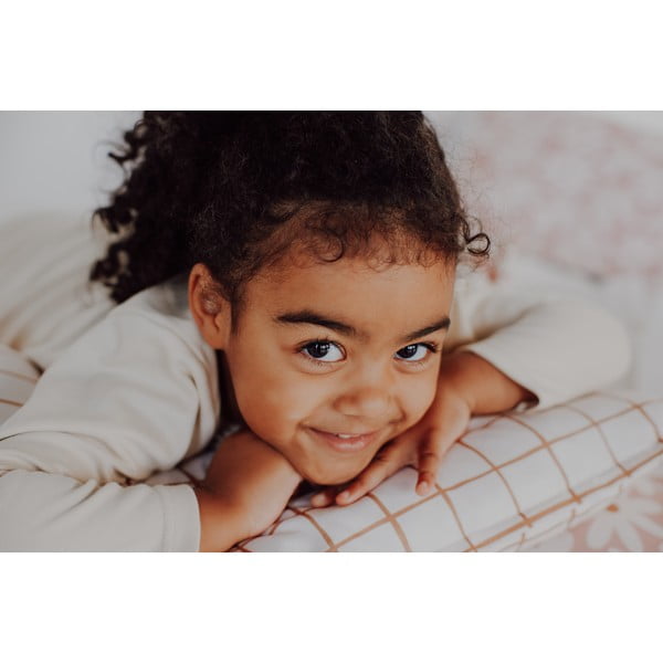 Bézs babaágynemű szett Camel Check – Malomi Kids-image-4