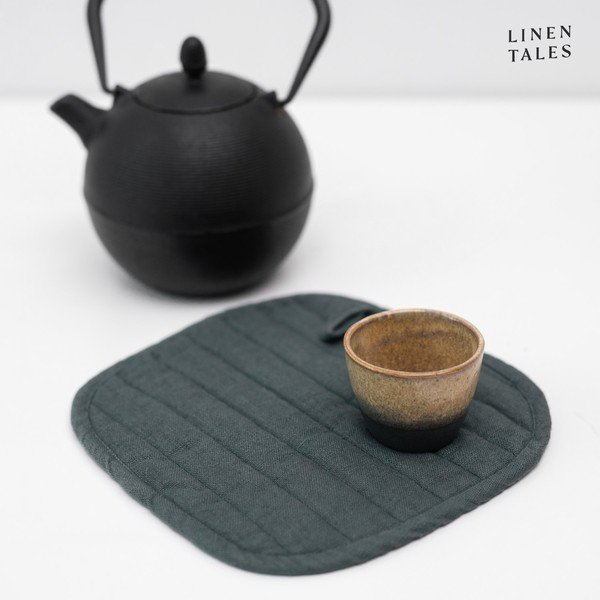 Len edényfogó Forest Green – Linen Tales-image-2