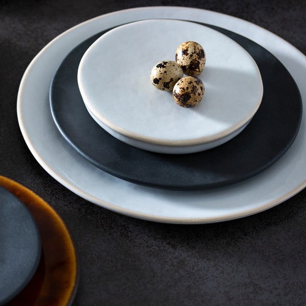 Roda fehér agyagkerámia tálca, ⌀ 25 cm - Costa Nova-image-1