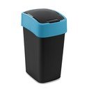 Fekete-kék műanyag szelektív szemetes 25 l Flip Bin – Curver