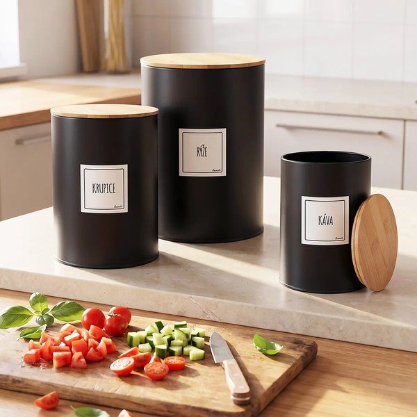 Fém élelmiszertartó doboz Black – Orion-image-1