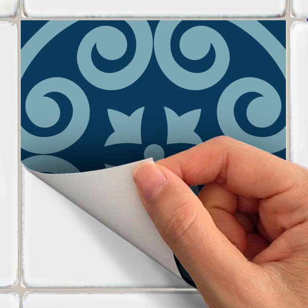 Wall Decal Cement Tiles Azulejos Caralinera 60 db-os falmatrica szett, 15 x 15 cm - Ambiance-image-3