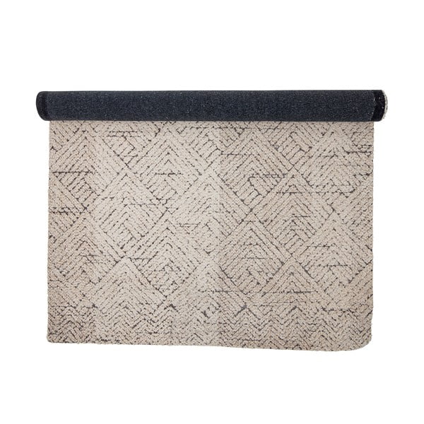 Krémszínű pamutkeverék szőnyeg 150x210 cm Saxo – Bloomingville-image-3